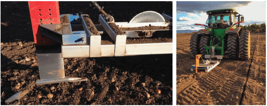 Figure 62. Mole plough. Photo by Greg Gibson. Figure 63. Mole drain installation. Photo by Greg Gibson.