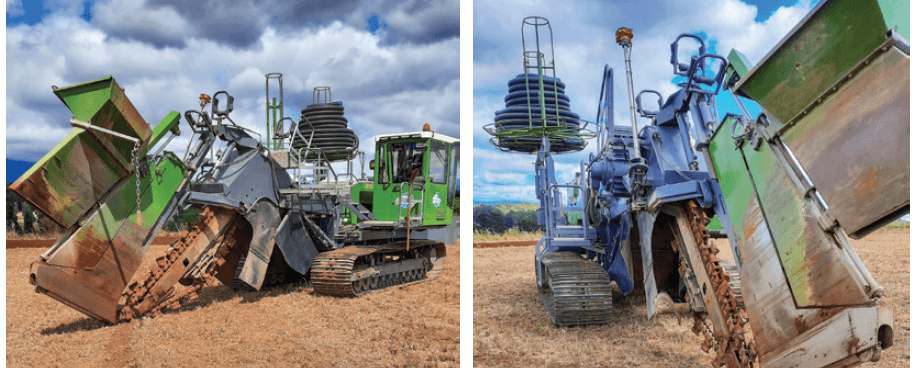 Figure 53. Trenching machine in Tasmania.